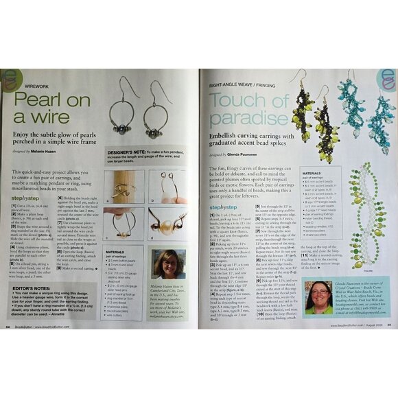 Bead And Button Magazine August 2008 Create A Beautiful Wire Work Pendant - Picture 7 of 14